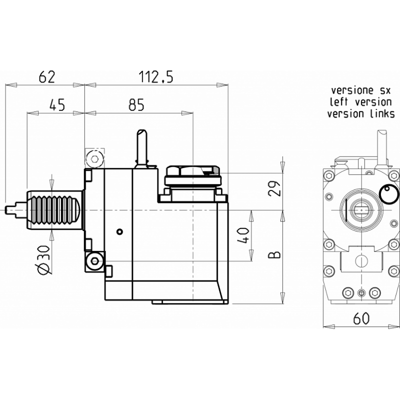 Головка сверлильно фрезерная DUP0411132 (BL30MTSK32H85 ex)