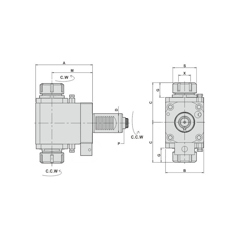 Головка сверлильно-фрезерная FL40-5480-32-85D
