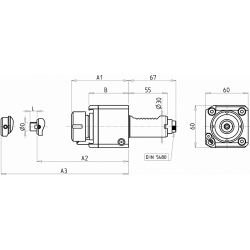 Головка сверлильно фрезерная SAU0071225 (DA30ERA25 int DIN5480)