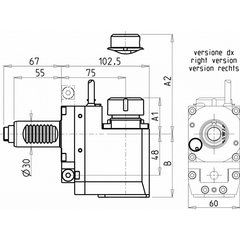 Головка сверлильно фрезерная SAU0090125 (BR30ER25H75 ex)