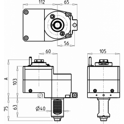 Головка сверлильно фрезерная SAU0120232 (DA40ER32OFF60CH46 2:1 ex)
