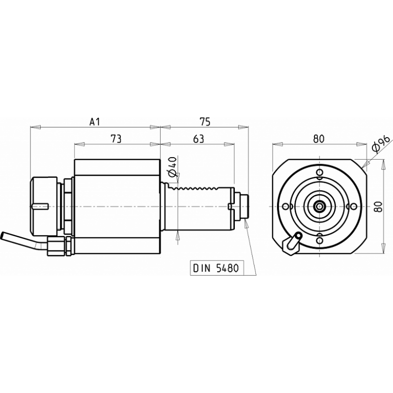 Головка сверлильно фрезерная SAU0240132 (DA40ER32CH41 ex) Головка сверлильно фрезерная SAU0240132 (DA40ER32CH41 ex)