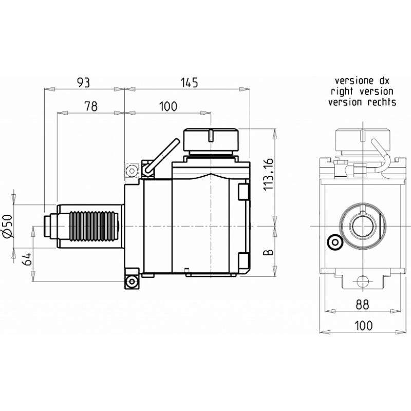 Головка сверлильно фрезерная SAU0490240 (FR50ER40H100 int) Головка сверлильно фрезерная SAU0490240 (FR50ER40H100 int)