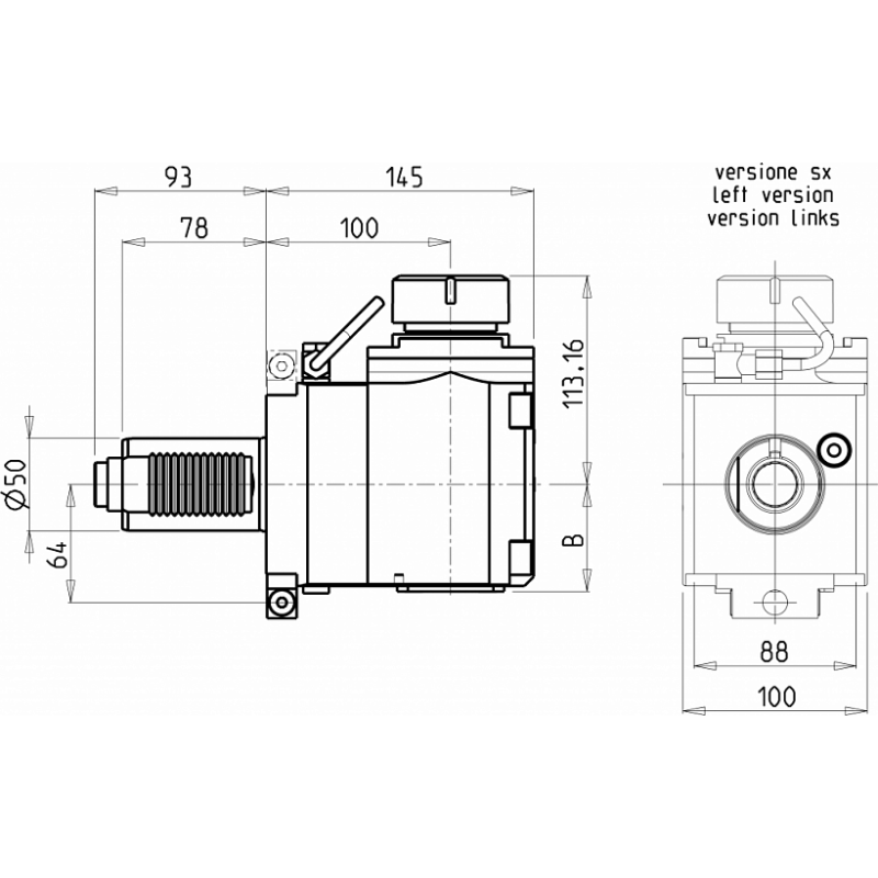 Головка сверлильно фрезерная SAU0491140 (FL50ER40H100 ex) Головка сверлильно фрезерная SAU0491140 (FL50ER40H100 ex)