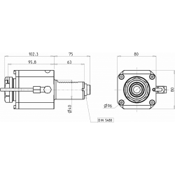Головка сверлильно фрезерная SAU0550240 (DA40MTSK40 int DIN5480)