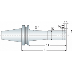 Борштанга BT40-BSB50-165