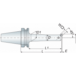 Борштанга BT50-BSA62-195