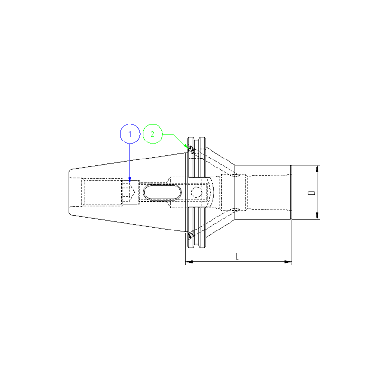Оправка ISO40 DIN69871 H120 CM1 PUNTE Оправка ISO40 DIN69871 H120 CM1 PUNTE