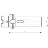 Оправка HSK63/E DIN69893 H120 CM2PUNTE