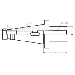 Оправка DIN2080-50-MTA3-45