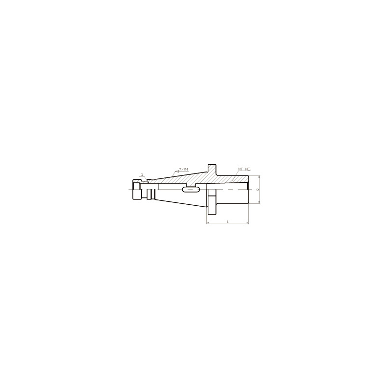 Оправка DIN2080-50-MTA4-75 Оправка DIN2080-50-MTA4-75