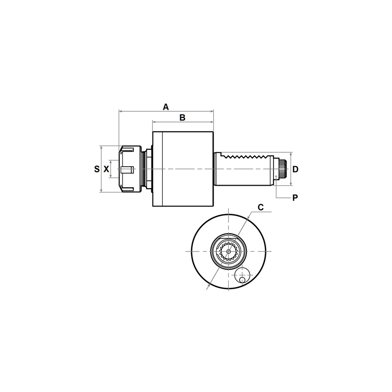 Головка резьбонарезная TDA30-5480-16 Головка резьбонарезная TDA30-5480-16