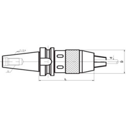 Патрон сверлильный BT40-KPU13