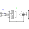 Патрон сверлильный ISO40 MAS403BT P/PUNTA INT.H98 DC16
