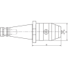 Патрон сверлильный DIN2080 ISO40 M./AUTOS. H90 D16
