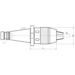 Патрон сверлильный DIN2080-40-KPU16