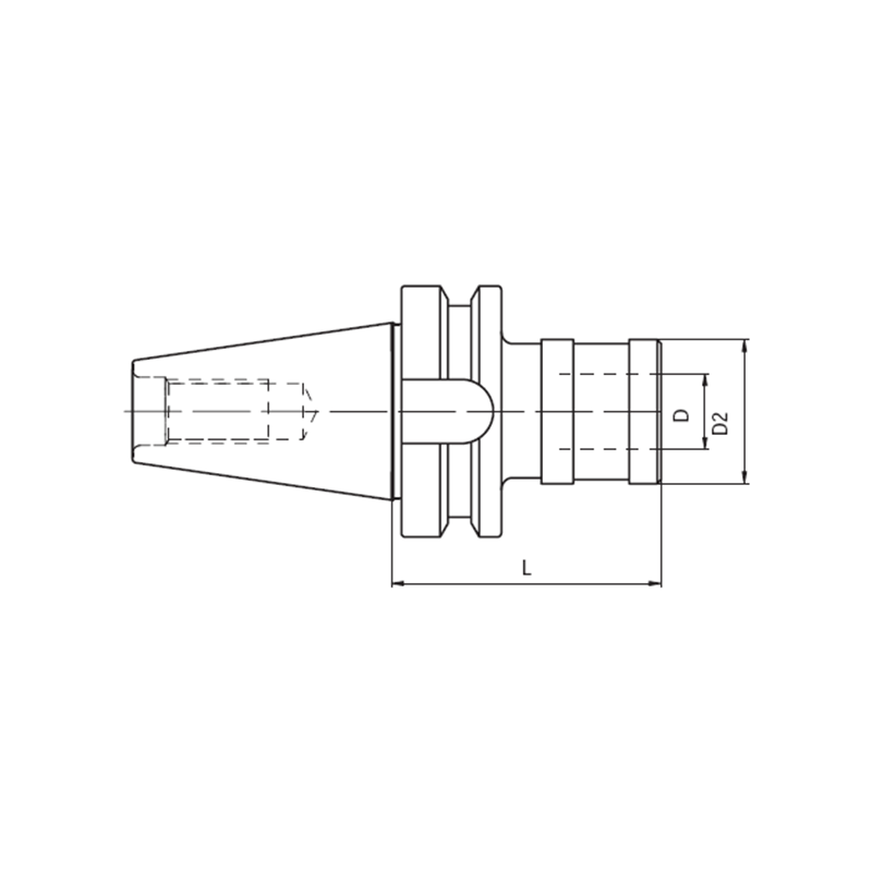 Патрон резьбонарезной ISO40 MAS403BT M/PORTAM/C/R L93 GR.2