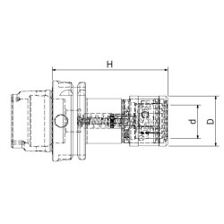 Патрон резьбонарезной HSK100/A M/PORTAM/C/R H80 GR.1