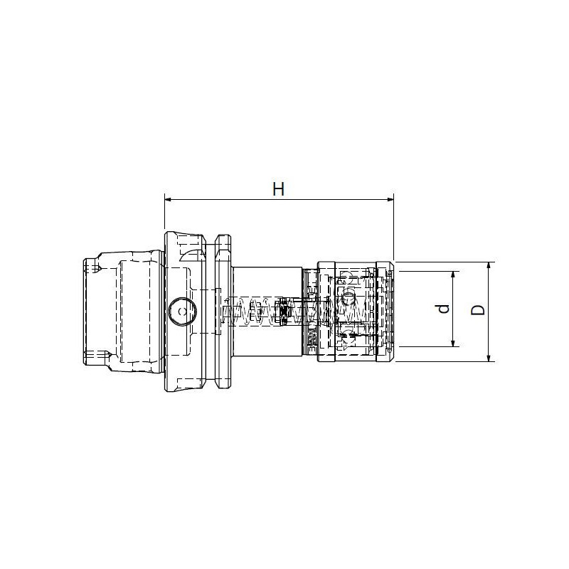 Патрон резьбонарезной HSK50/A M/PORTAM/C/R/R H72 GR.1 Патрон резьбонарезной HSK50/A M/PORTAM/C/R/R H72 GR.1