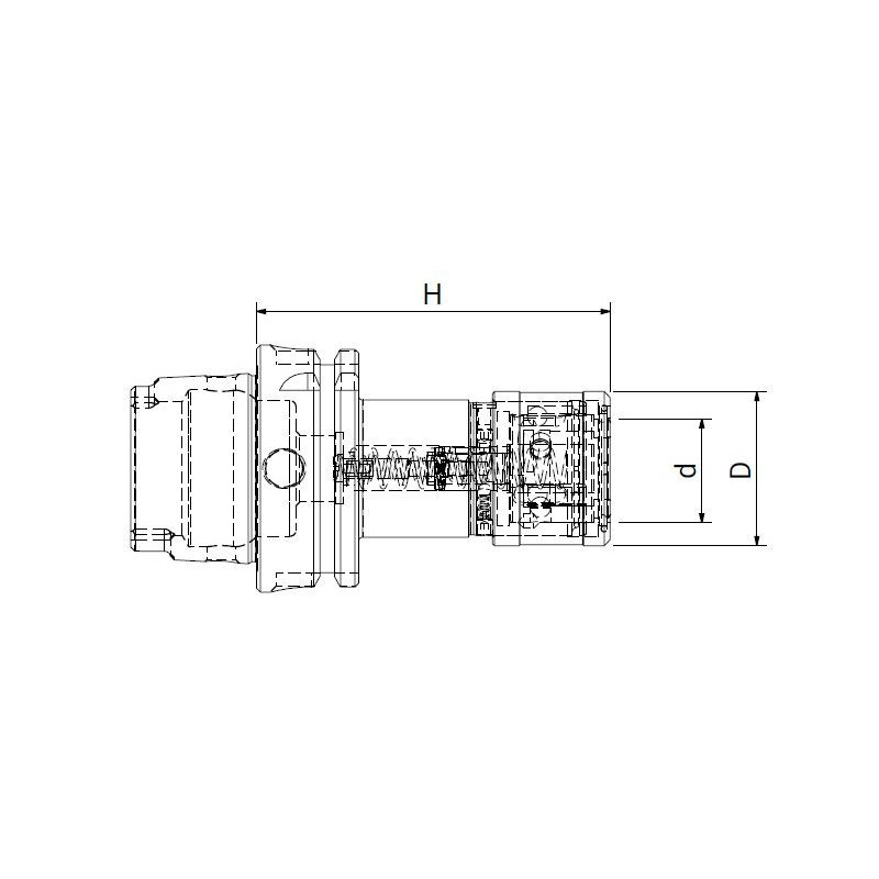 Патрон резьбонарезной HSK63/A M/PORTAM/C/RH72 GR.1