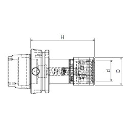 Патрон резьбонарезной HSK63/A M/PORTAM/C/R/R H72 GR.1
