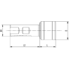 Патрон резьбонарезной CIL.D.25 PORTAM/C/R H-60 GR2