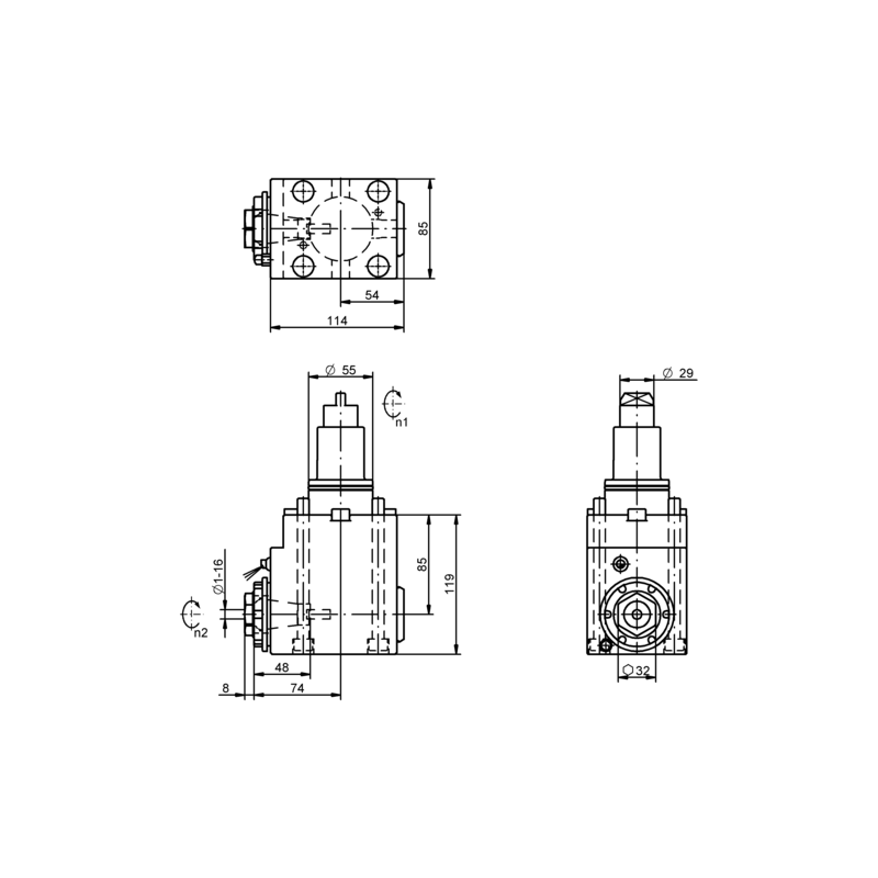 Радиальный приводной блок BMT55-ER25-85 Радиальный приводной блок BMT55-ER25-85
