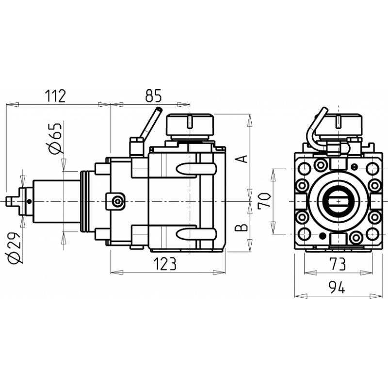 Головка сверлильно фрезерная DWO1130132 (DF65ER32H85) Головка сверлильно фрезерная DWO1130132 (DF65ER32H85)