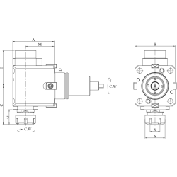 Головка сверлильно-фрезерная DW700-CW-DF85-50-85