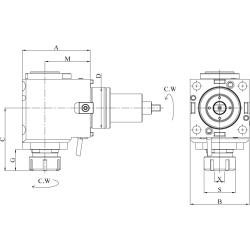 Головка сверлильно-фрезерная DW700-DF85-50-85