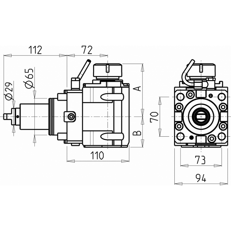 Головка сверлильно фрезерная DWO0700240 (DF65ER40H72) Головка сверлильно фрезерная DWO0700240 (DF65ER40H72)