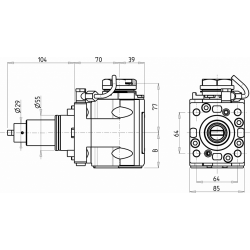 Головка сверлильно-фрезерная MTSK DWO0780240 (DF55MTSK40H70)