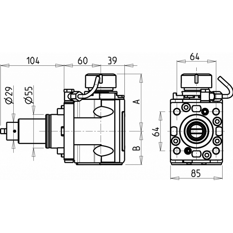 Головка сверлильно фрезерная ASS BMT55 ER25 (DF55ER25H60) Головка сверлильно фрезерная ASS BMT55 ER25 (DF55ER25H60)