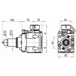 Головка сверлильно-фрезерная DWO0880232 (DF55ER32H70)