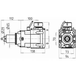Головка сверлильно фрезерная DWO1140232 (DF65ER32H100)