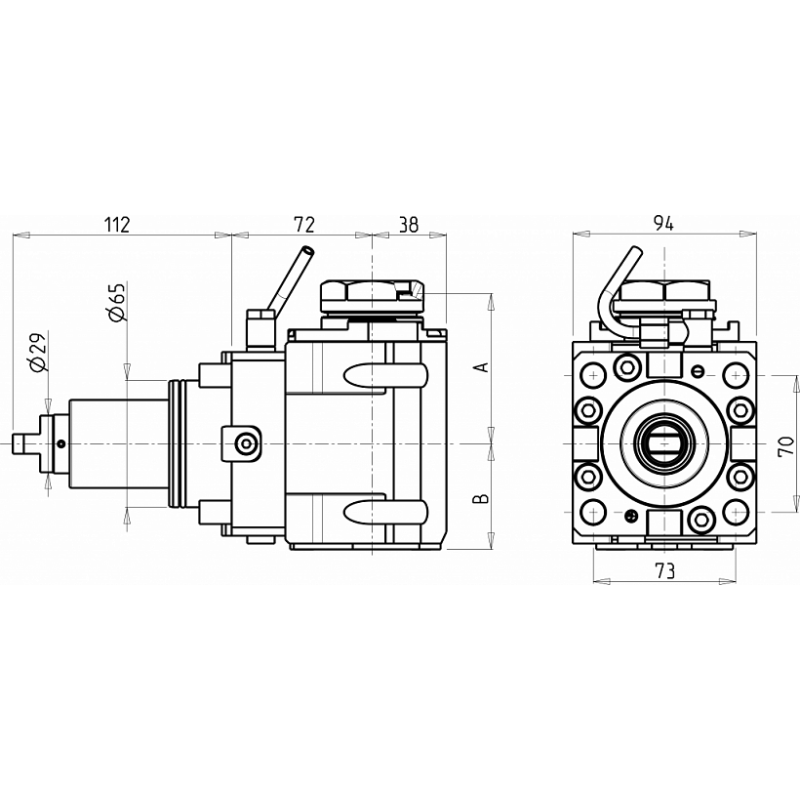 Головка сверлильно фрезерная DWO1170140 Головка сверлильно фрезерная DWO1170140
