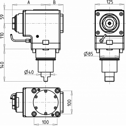 Головка сверлильно-фрезерная DWO1290150 (DF85ERA50H110)