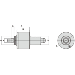 Головка сверлильно-фрезерная DA40-IT22C