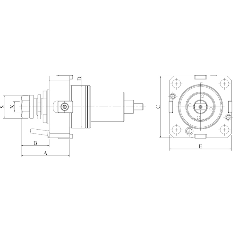Головка резьбонарезная DW300-TDA65-ER20