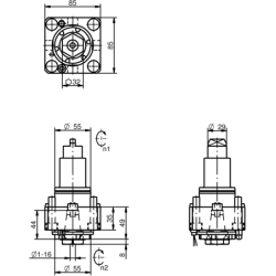 Осевой приводной блок BMT55-ER25