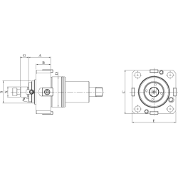 Головка сверлильно-фрезерная DW300-DA65-22C