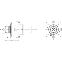 Головка сверлильно-фрезерная DW350-CW-DA75-40
