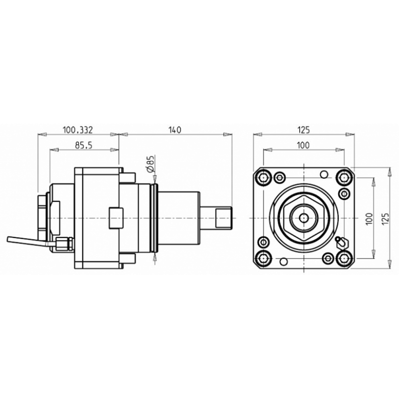 Головка сверлильно фрезерная RAD.BMT85 ERA50 I-1:1 (DA85ERA50 ex) Головка сверлильно фрезерная RAD.BMT85 ERA50 I-1:1 (DA85ERA50 ex)