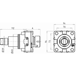 Головка сверлильно фрезерная RAD.BMT65 ER32 I-1:1 (DA65ER32 ex)