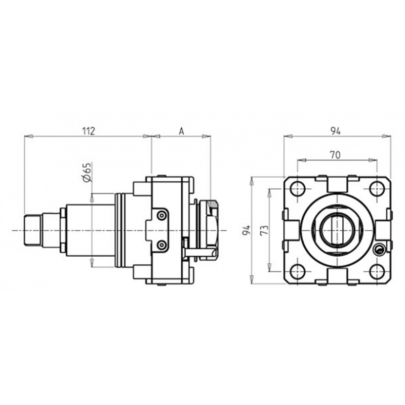 Головка сверлильно фрезерная DWO1550140 Головка сверлильно фрезерная DWO1550140