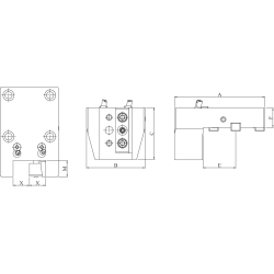 Резцедержатель DW300-C25-40-W110