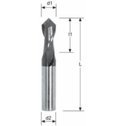 Фреза d 4 мм Z2 90°D.4X8X50