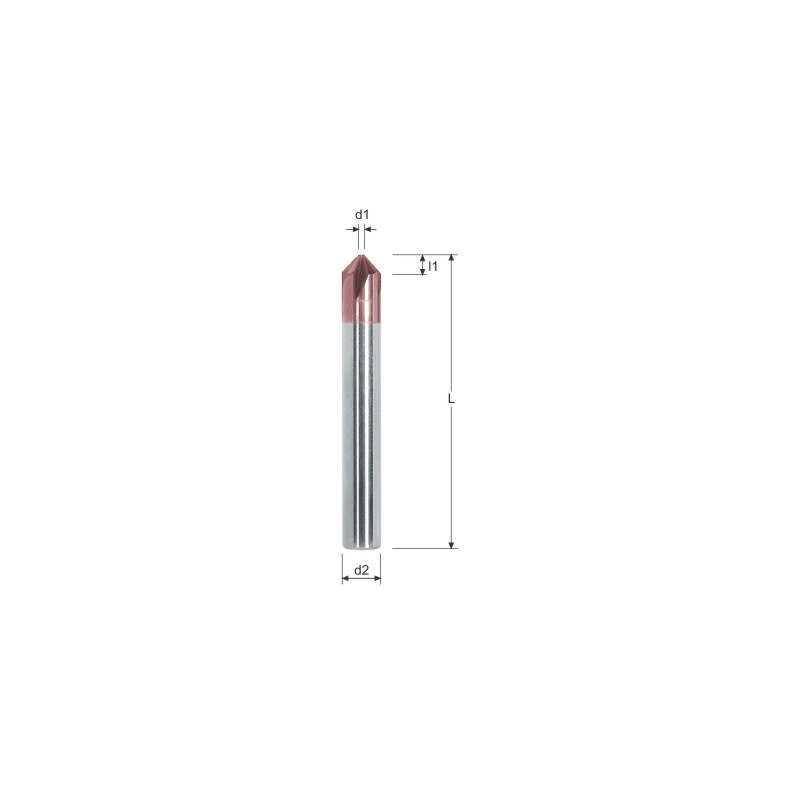Фреза 90° Z4 D.4X2X50 G4 HYPER