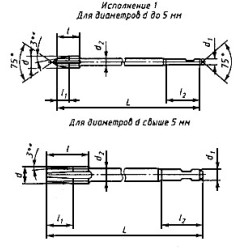 Метчик гаечный М12 х 1,25 L- 180 2640-0145 Р6М5