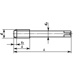 Метчик машинно-ручной М52 х 1,5 для глухих отверстий 2621-2289 Р6М5